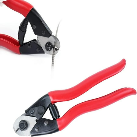 

Bike Cable Cutter Heavy Duty Manganese Steel Labor Saving Wire Cutter Sharp Cable Shifter Tool Up to 5/32” for Deck Stair Railing Strong Thick Seal Metal Fence Bicycle Repair