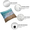 thumbnail image 4 of BCIIG  Throw Pillow Cover Seashell Starfish Sand Teal Seawater Beach Pillow Case  Decorative  Cushion Cover for Sofa Couch Bed 20x20in, 4 of 5