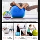 thumbnail image 5 of Pelota de equilibrio: asiento con peso que no rueda, una silla flexible para la escuela, la oficina o el hogar, 45 cm, azul, 5 of 5