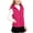 Hot Pink, variant on HBGVBA Girl's Zip Up Puffer Vest Hooded Sleeveless Coat,Solid Color Full-Zip Vest Casual Thermal Outer Multi-Season Wear 3-14 Years