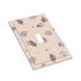 thumbnail image 7 of DouZhe 1-Gang Toggle Switch Wallplate, Boho Style Purple Acorns Decorative Wall Plates, 7 of 7