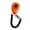 Orange 1B4, variant on Qonioi Dog Clicker Training Tool, Pet Trainer with Wrist Strap, Clicker Training Aid, Animal Training Clicker