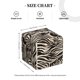 thumbnail image 4 of Balery Leopard And Zebra1 Porta Pañuelos de Cuero con Estampado – Funda Moderna Cuadrada para Caja de Pañuelos, Dispensador 5x5x5'', 4 of 7