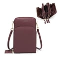 thumbnail image 1 of myfriday Bolso pequeño para teléfono celular para mujer, mini bolso de hombro con ranuras para tarjetas de crédito, 1 of 5