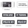 thumbnail image 2 of 4 styles PU Leather Hook and Loop Tapes Embroidery Cloth Iron On/Sew On Patches Pet Supplies Black 110x30x3mm and 82x50x3mm, 2 of 5
