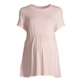 thumbnail image 3 of Time and Tru Maternity Babydoll Short Sleeve T-Shirt, 3 of 6