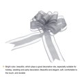 thumbnail image 4 of Unique Bargains 10pcs 9 Inch Extra Large Pull Bow Gift Wrapping Big Organza Bows Ribbon Grey for Wedding Baskets Presents, 4 of 6