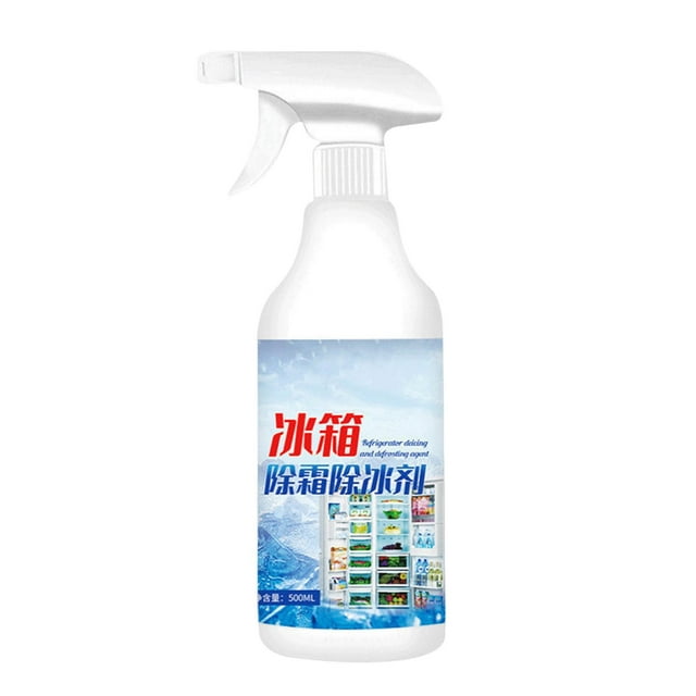 Refrigerator Defrosting Agent Fast Deicing Spray Safe For Household Refrigerators Freezers Window Deicer Snow Melt Solution 500Ml Bottle Plastic Container D-076