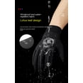 thumbnail image 2 of Outdoor Autumn And Winter Men's And Women's Warm Touch Screen Thickened Cold-proof Wind-proof Water-splashing Sports Riding Gloves Black L, 2 of 9