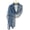 A-Blue, variant on 3D Bow Texture Scarf Soft Mist Long Wrap & Shawl with Layered Detail