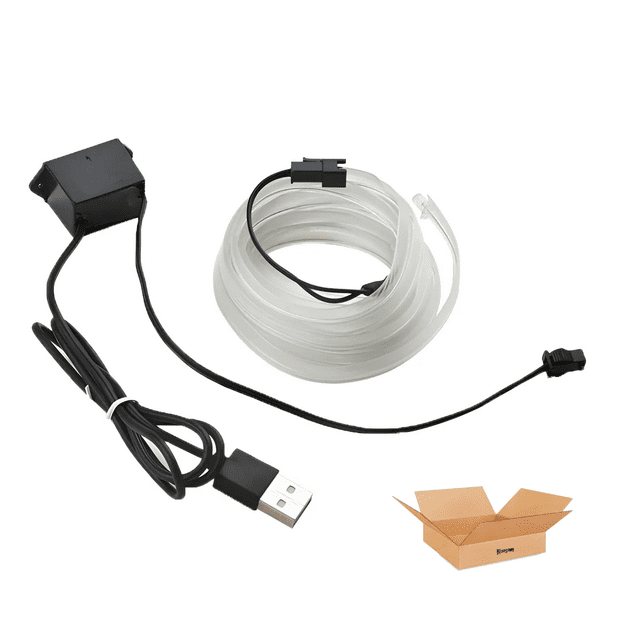 Wire Hilo Bloosom 3m Luminoso Luz Neon Dj Cable Tron Led Tira Neon Azul hielo