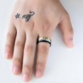 thumbnail image 4 of Anillo giratorio para el dedo con calendario para la ansiedad para hombre, hora, semana, fecha, estado de ánimo, números, anillos giratorios negros de moda para hombres, tratamiento Fidget, 12, 4 of 5