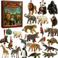 thumbnail image 5 of 24pcs 2025 Merry Christmas Zoo Advent Calendar - Festive Animal Themed Countdown Decor, Perfect for Kids & Family, Ideal for Adding Fun to Christmas Holiday Countdown Activities, Red, 5 of 5