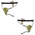 thumbnail image 4 of New Front Left and Front Right Window Regulator Compatible With Honda Isuzu Passport LX 6 Cyl 3.2L Rodeo LS 4 Cyl 2.6L 1994-1997 By IZ1350105 IZ1351105 8971658802 8971658792, 4 of 7