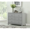 thumbnail image 2 of Angel Line Heather 6 Drawer Double Dresser, Gray, 2 of 2