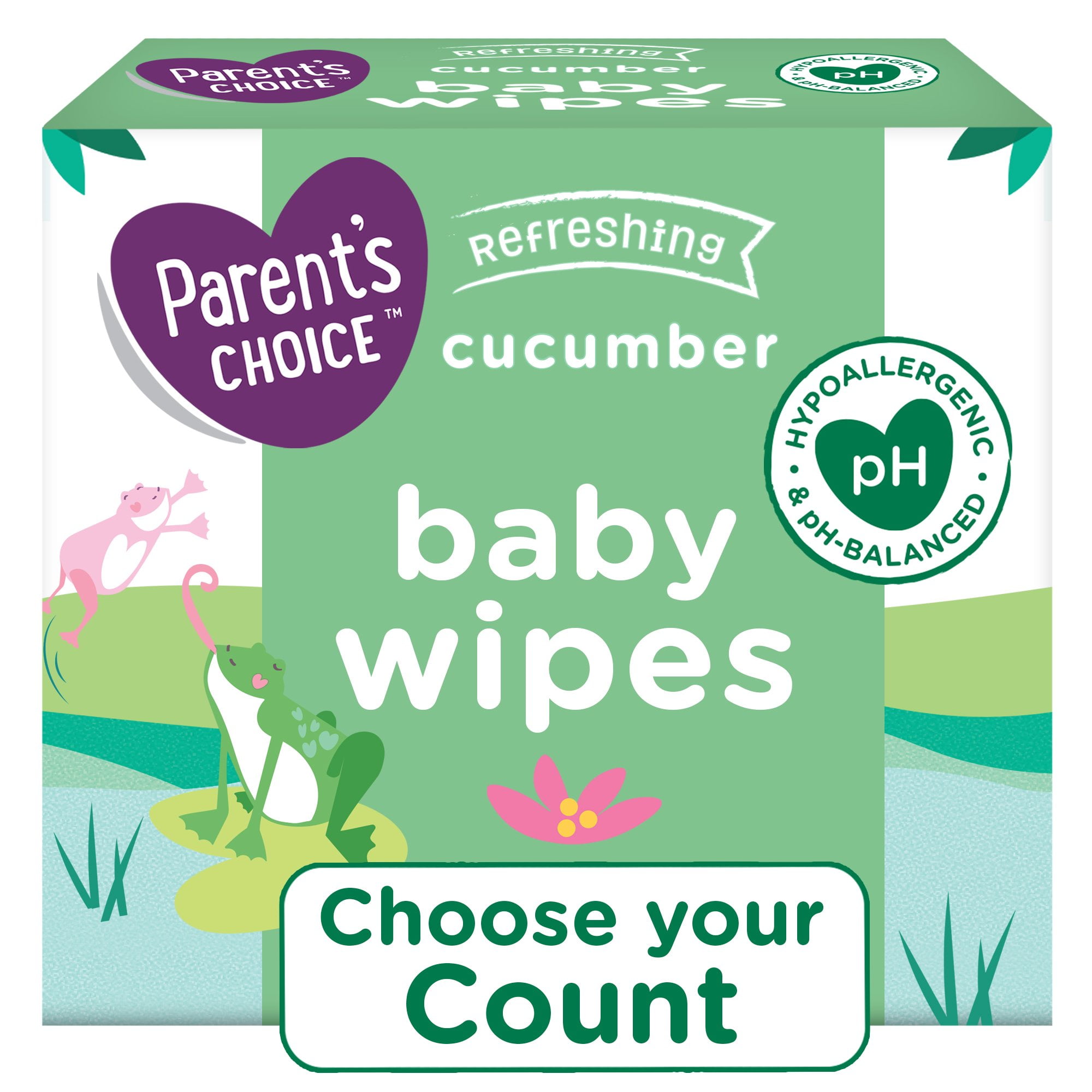 Parent's Choice Cucumber Scent Baby Wipes (Choose Your Count)