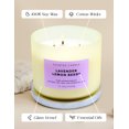 thumbnail image 5 of Lavender Lemon Berry 3-Wick Soy Candle – Fruity Floral Aromatherapy Candle in Gift Box | Clean Burning Scented Candle for Relaxation, Men & Women, 5 of 7