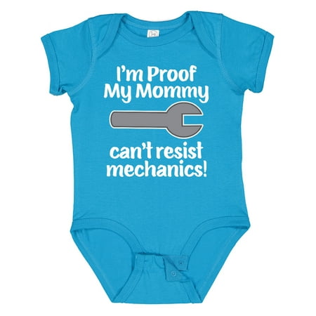 

Inktastic Mechanic Daddy Proof Mommy Cant Resist Gift Baby Boy or Baby Girl Bodysuit