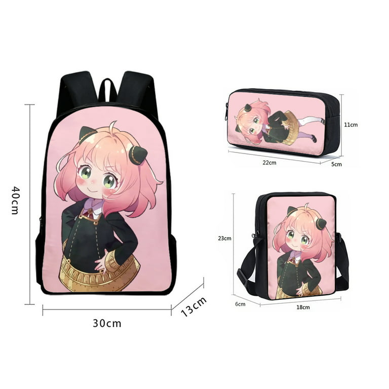 Cute Anime Spy x Family Backpack + Shoulder Bag +Pencase - Walmart.com