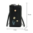 thumbnail image 2 of Bolso de hombro pequeño, bolso cruzado, billetera para teléfono celular, bolso cruzado liviano para mujer, negro:;:;, 2 of 5