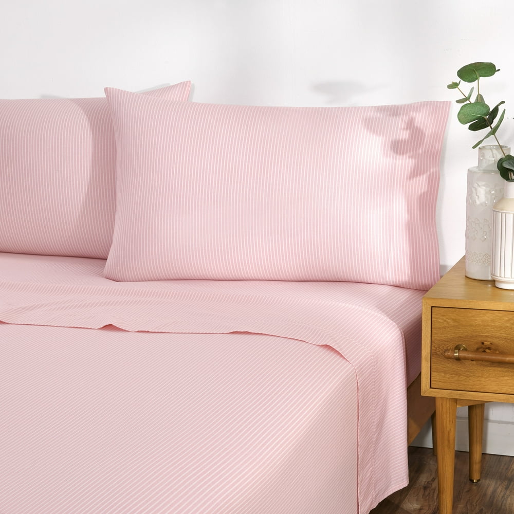 Gap Home Yarn Dyed Organic Cotton Washed Chambray Stripe Sheet Set