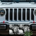 thumbnail image 5 of License Plate, Patterned Highland Cows Decorative Front,Personalized Stainless Steel License Plate Cover For Men Women,12.2" X 6.2", 5 of 6