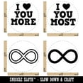 thumbnail image 2 of I Love You More Most Infinity Romance Rubber Stamp Set for Scrapbooking Crafting Stamping - Medium 1 Inch, 2 of 7