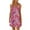 Pink, variant on LYXSSBYX Casual Dresses for Women Women's Round Neck Sleeveless Gradient Tie Dyed Beach Dress