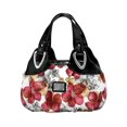 thumbnail image 1 of Printed Tote Bag Flower Pattern Multi Pockets Large Capacity Faux Leather Shoulder Bag for Party Gathering Wedding Banquet, 1 of 11