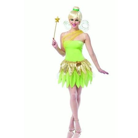 Tinkerbell Womens Adult Peter Pan Storybook Fairy Halloween Costume
