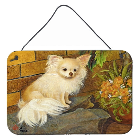 Carolines Treasures MH1053DS812 Chihuahua Just Basking Wall or Door Hanging Prints 8x12 multicolor