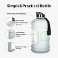 thumbnail image 4 of 2 Liter Water Bottles - Big Water Jugs - 2.2L 74oz LeakProof - Clear Matte, 4 of 7