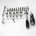 thumbnail image 5 of Milue High quality 38PCS Mini ratchet wrench set 1/4 socket screwdriver for head hex t, 5 of 12