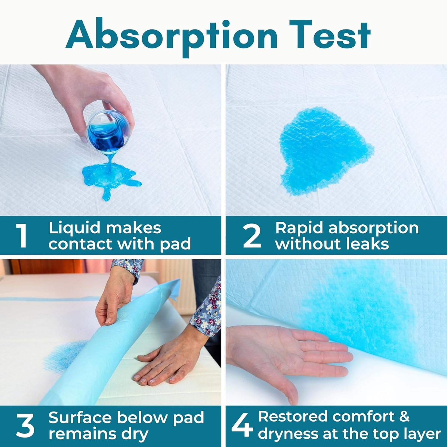 Nurture 40 XXL Heavy Duty Ultra Absorbent Bed Pads with Adhesive, 36 x 36 Disposable Chux Liners, Underpads, Adult Incontinence Hospital Grade Chux