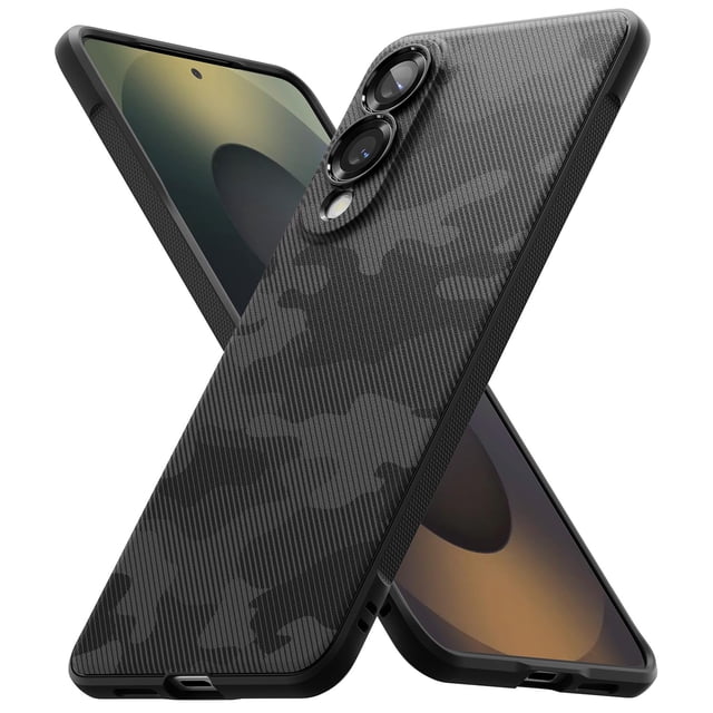 Funda Ringke Onyx para Samsung Galaxy S25 Edge, negro camuflado