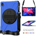thumbnail image 5 of XYX Case for Lenovo Tab P11 Plus/Tab P11 11.0 inch Released 2021 with 360 Degree Rotating, Hand Strap, Shoulder Strap, Blue, 5 of 7