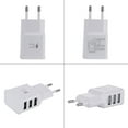 thumbnail image 3 of Uadme Cargador De Pared USB C, Cargador De Pared Seguro Universal De 100-220V 3 Puertos De Carga USB para Teléfonos Móviles Tabletas Enchufe De La UE, 3 of 5