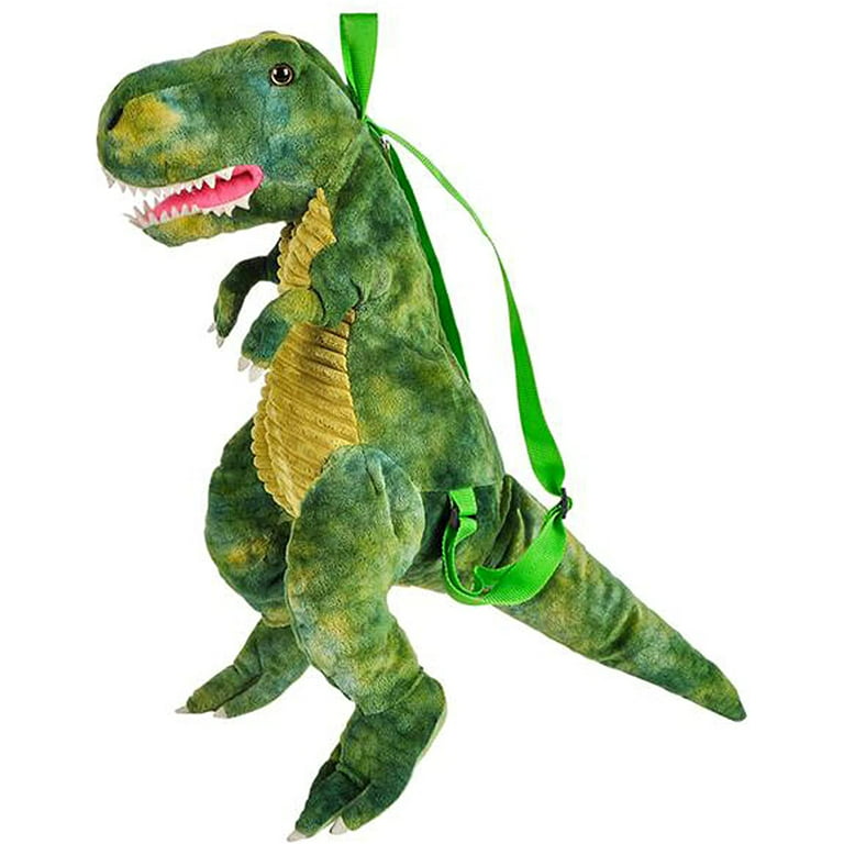 Kids' Dinosaur Backpack & Pink T-Rex Plush Toy — Medium