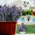 thumbnail image 6 of Coolmade 10" Artificial Lavender Fake Shrubs Flowers 8 Bundles UV Resistant Hanging Flower (Purple), 6 of 7