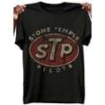 thumbnail image 2 of Men's Vintage Stone Temple Pilots Graphic Tee - Black Band T-Shirt with Retro Red & Beige Lettering, Soft Breathable Cotton Shirt for Concerts, Casual Attire - Ideal Gift for 90s Rock Fans, 2 of 12