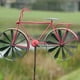 thumbnail image 5 of HWRETIE Molino de viento de metal con arte de hierro,decoración de jardín,molino de viento de bicicleta giratorio rojo,escultura decorativa de metal para patio al aire libre, 5 of 6