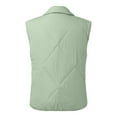 thumbnail image 5 of zuwimk Cropped Puffer Vest,Women's Winter Crop Vest Lightweight Sleeveless Warm Outerwear Puffer Vest Padded Gilet Mint Green,M, 5 of 5