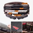 thumbnail image 4 of Men's Shoulder Bag Genuine Leather Men's Designer Bag Handbag for Men Briefcase Fit 14inch Laptop Messenger Bags Men's Business Bag, 4 of 6