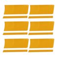 thumbnail image 1 of 6 Pcs Wheel Rim Stickers Square Car Wheel Rim Tapes Decoration Stickers for 14"-22" Rim Yellow PET, 1 of 6
