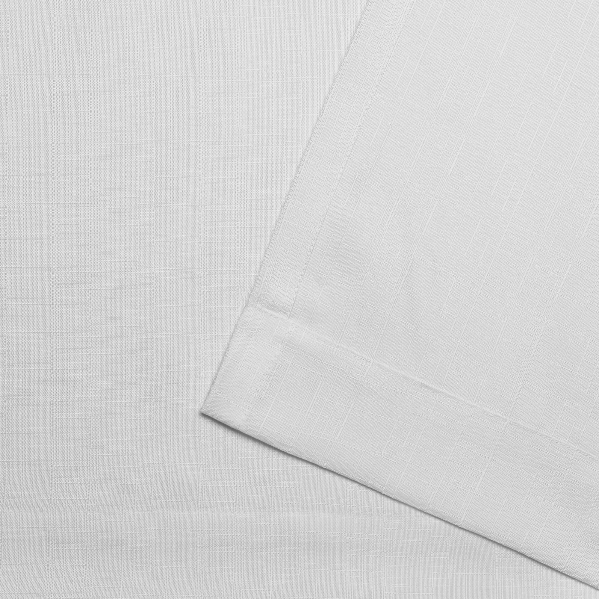 Exclusive Home Loha Light Filtering Pinch Pleat Curtain Panel Pair, 96" Length, Winter White