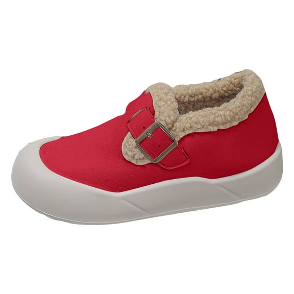 YLYL Women's Winter Shoes Non-slip Walking Shoes Slip on Casual Lightweight Fashion Sneaker