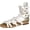 White, variant on Link Girls Atta-01K Gladiator Sandals, Silver, 13