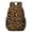 Black and Brown, variant on Black and Brown Leopard Print 17" School Backpacks for Teens,Waterproof Oxford Fabric,S-Shape Padded Straps for School,Travel,Hiking,Camping