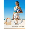 thumbnail image 5 of CACA LADY Volleyball Necklaces for Women 925 Sterling Silver Heart Necklaces with Volleyball, 5 of 5