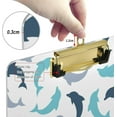 thumbnail image 4 of Coolnut Dolphin Clipboard, Acrylic Standard A4 Letter Size Clip Board with Low Profile Clip for Office, Classroom, Doctor, Nurse and Teacher, 12.5"x9", 4 of 7